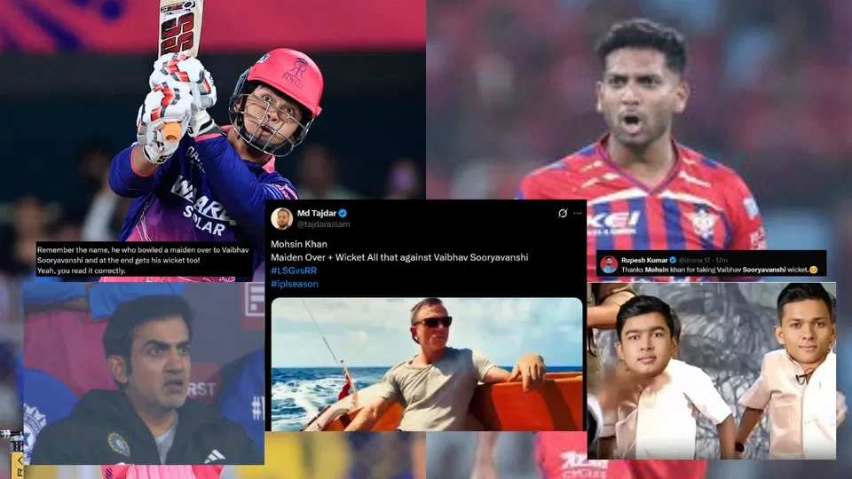 "Cooked Him": Vaibhav Sooryavanshi's Dismissal By Mohsin Khan In Maiden Over Shocks Fans